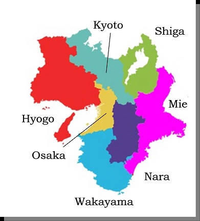 Map of Kansai