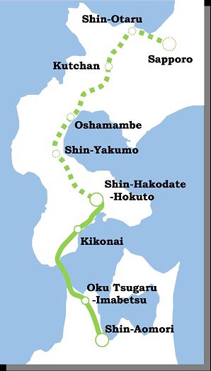 Hokkaido Shinkansen Map